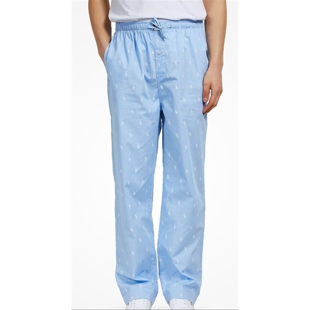 NWT Ralph Lauren 2XLT Blue All Over Pony Lounge Pants Pajamas 117763